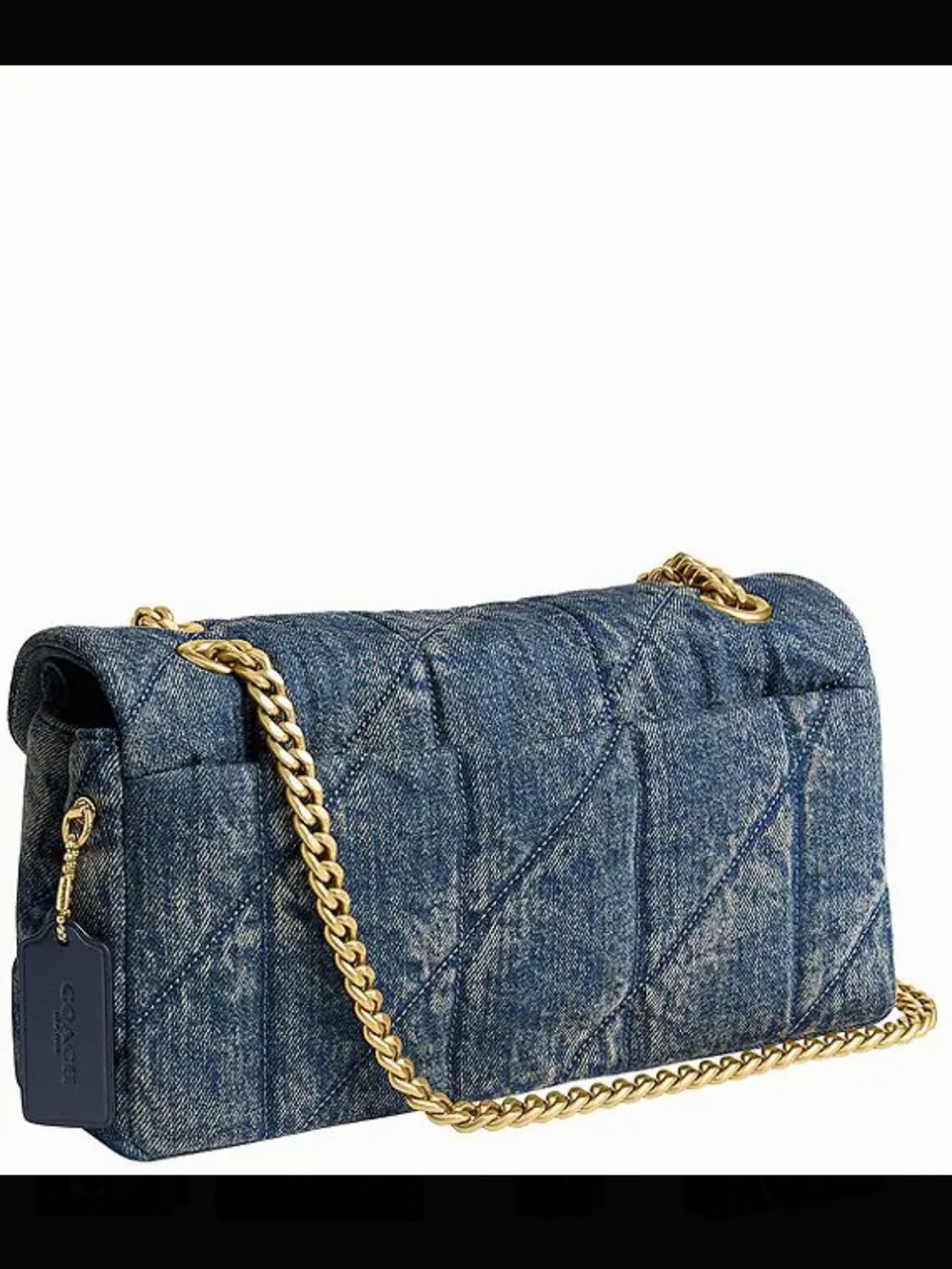 Coach Soft Loved Denim Tabby Convertible Shoulder Bag 26 - Picture 4 of 6